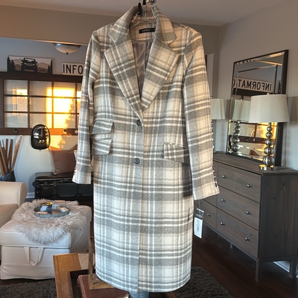 🩶 NWT Ralph Lauren Plaid Peacoat 🩶 - Picture 4 of 12